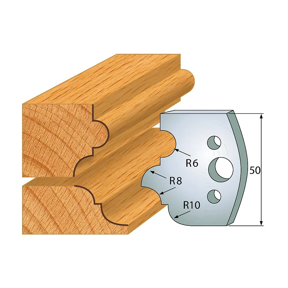 Profil 520 - Profilmesser-Paar 50×4 mm SP-1 Profil 520 - Profilmesser-Paar 50×4 mm SP -1