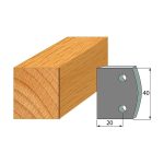 Profil 000 - Abweiser-Paar 40×4 mm SP -1