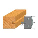 Profil 016 - Abweiser-Paar 40×4 mm SP -1