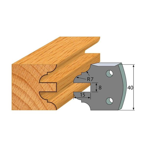 Profil 099 - Abweiser-Paar 40×4 mm SP -1