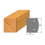 Profil 000 - Abweiser-Paar 40×4 mm SP -1