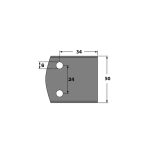 Blankett-Abweiser - LB34-50x18x4mm SP 2 St. -1