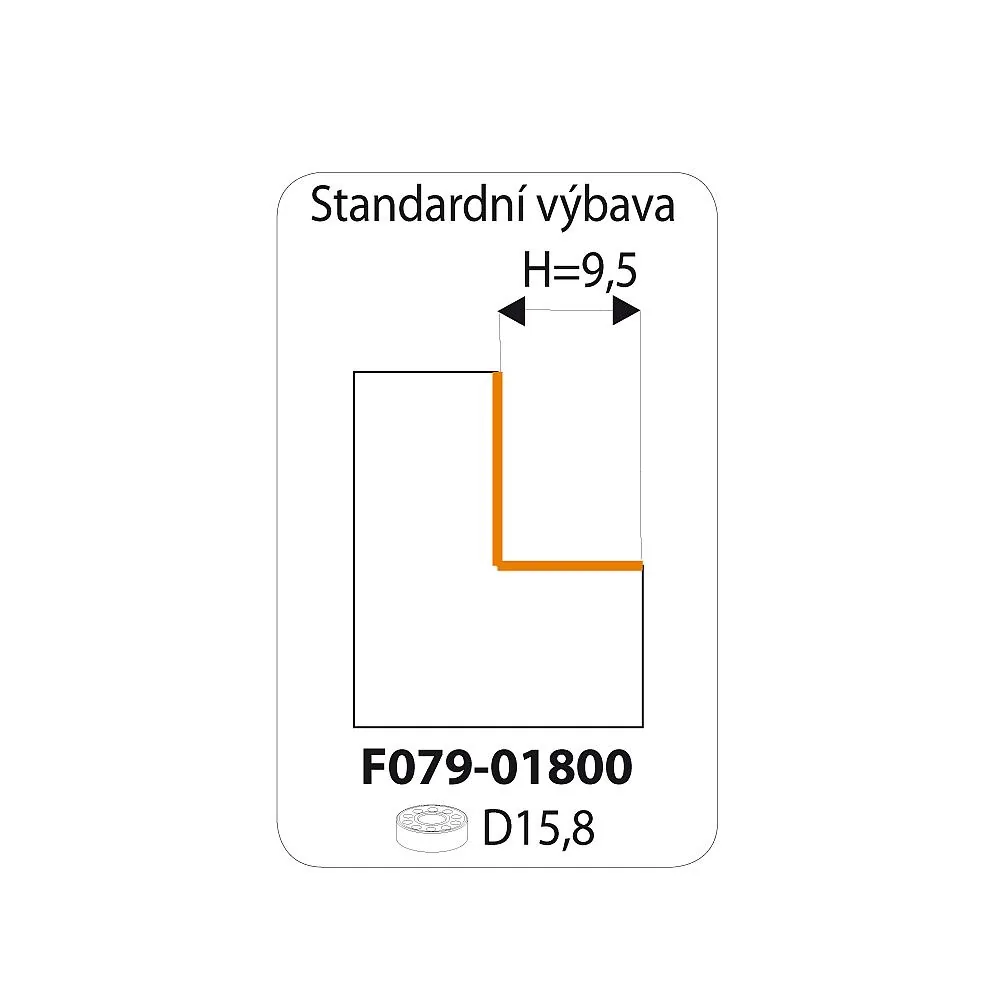 F049 Wendeplatten-Falzfräser - H12,7 D34,9x12 L55 S=8 HW -2