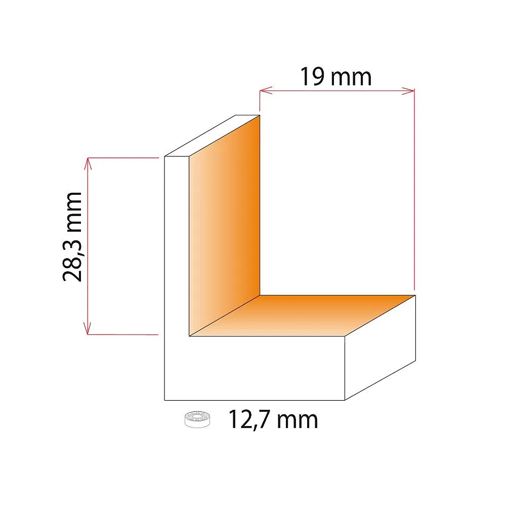 F049 HW Wendeplatten-Falzfräser - H16 D50,8x28,3 L87 S=12 HW -3