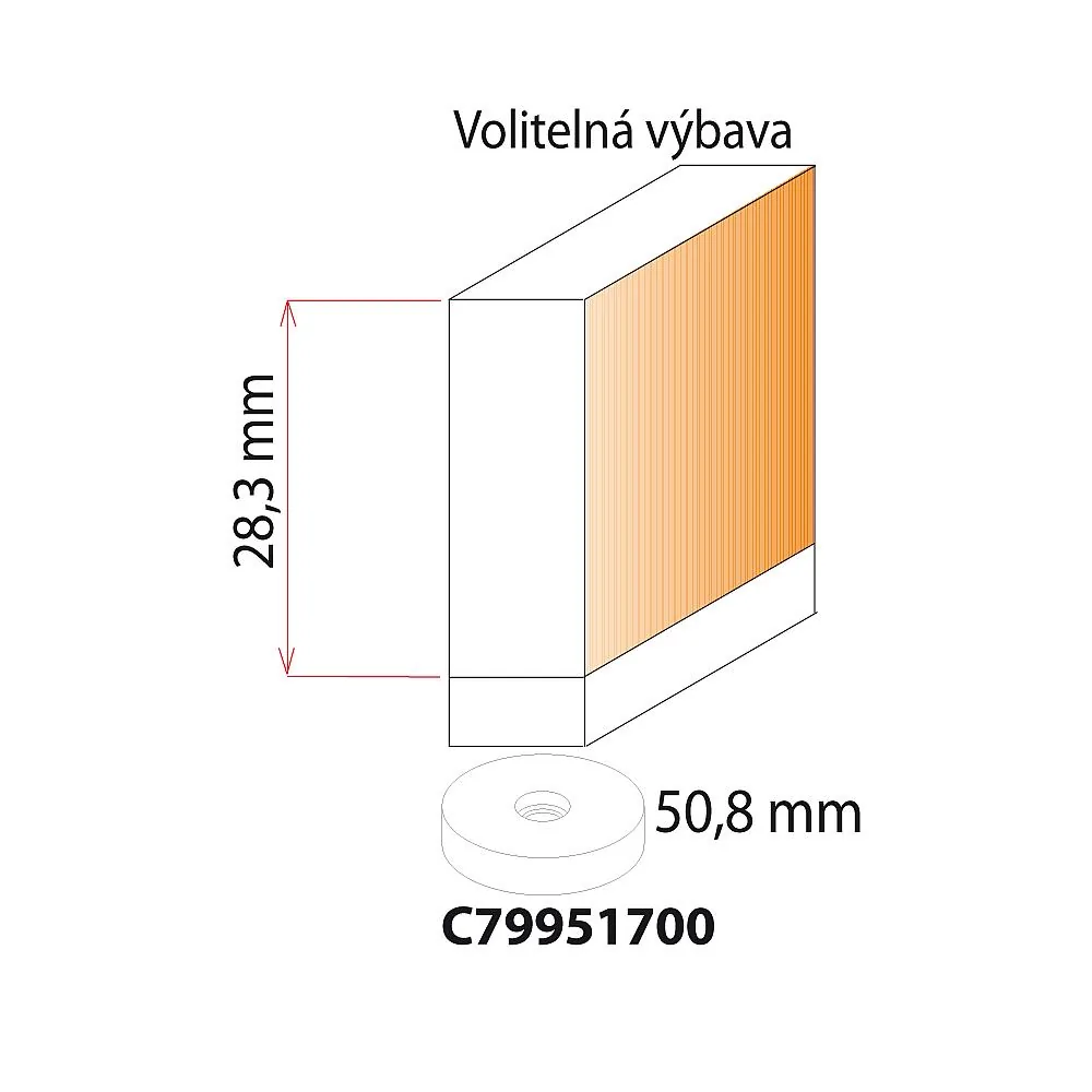F049 HW Wendeplatten-Falzfräser - H16 D50,8x28,3 L87 S=12 HW -4