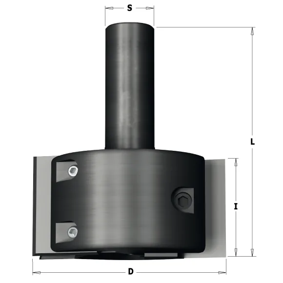 Universeller CNC-Fräser für Profilmesser- D65x40 L93 S=20 Z2 -2