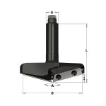 F465 Fasenfräser V-Fräser HW - 150° D96,5x12,4 L95 S=20 Z2 -2
