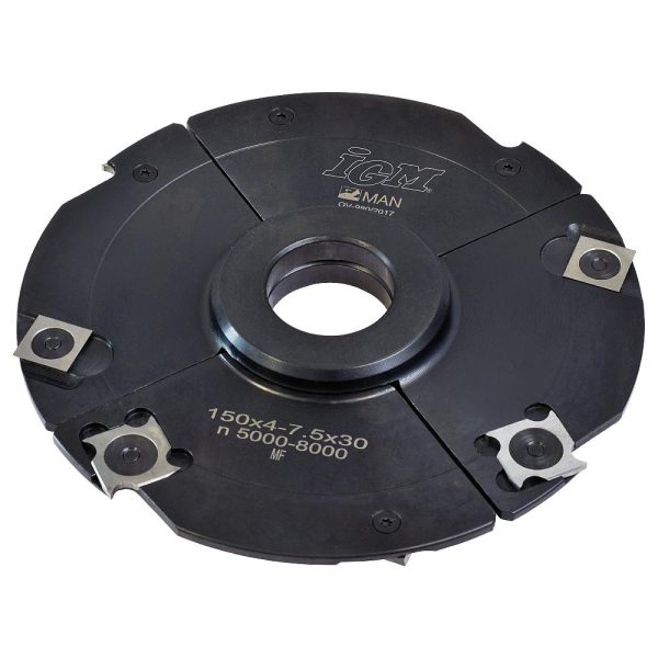 F602 Wendeplatten-Verstellnuter MAN - D150x4-7,5 d30 Z4+4 STAHL -1
