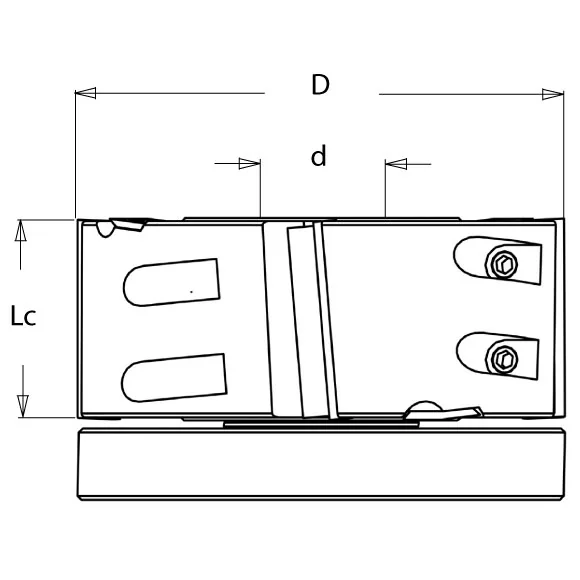 F603 Falzmesserkopf ziehender Schnitt MAN - D125x50 d30 Z4 V4 ALU -5
