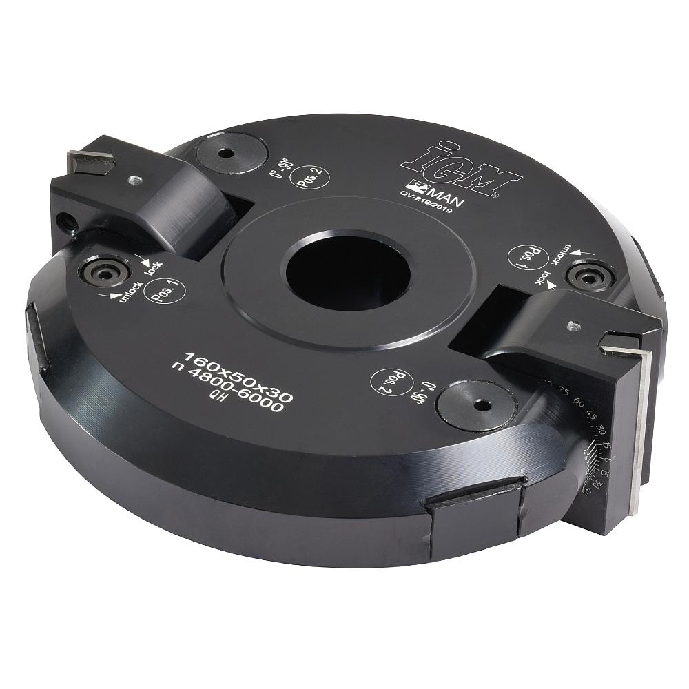 F607 Schwenkmesserkopf +-90° MAN - D160x50 d30 Z2 ALU-1 F607 Schwenkmesserkopf +-90° MAN - D160x50 d30 Z2 ALU -1