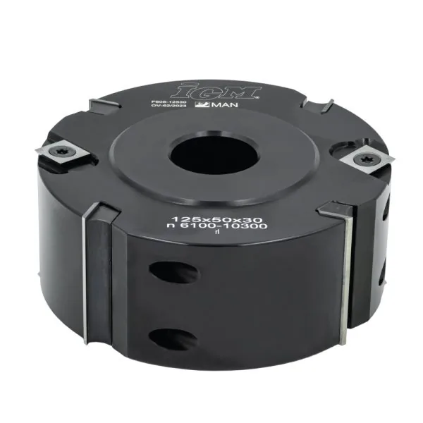 F608 Falzmesserkopf gerader Schnitt MAN - D125x50 d30 Z4 V4 ALU -1