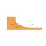 Profilmesser für F633, 59x12x1,5 obere Ausführung -2