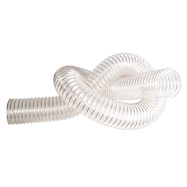 Absaugschlauch transparent 100mm Stutzen - 2,5m Länge -1