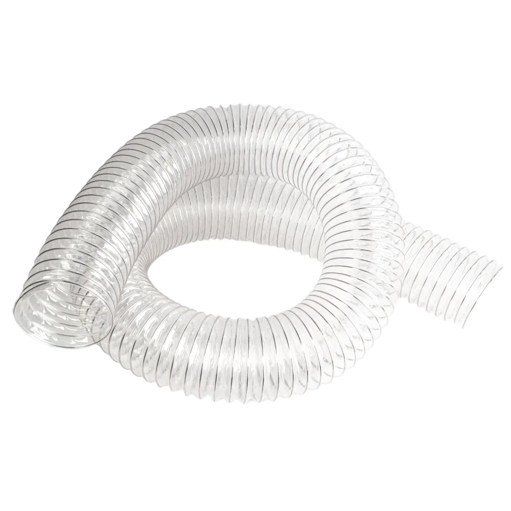 Absaugschlauch transparent 100mm Stutzen - 2,5m Länge -2