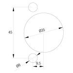 FMB4595 Bohrkopf 45-9,5 mm für Scharniere Typ BLUM -7