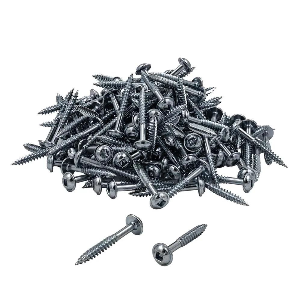 Pocket Hole Schrauben - 4x32mm, Feingewinde, Tellerkopf, 300 Stk -3