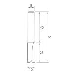 M100 Nutfräser - D10x25 L65 S=8 HW -6