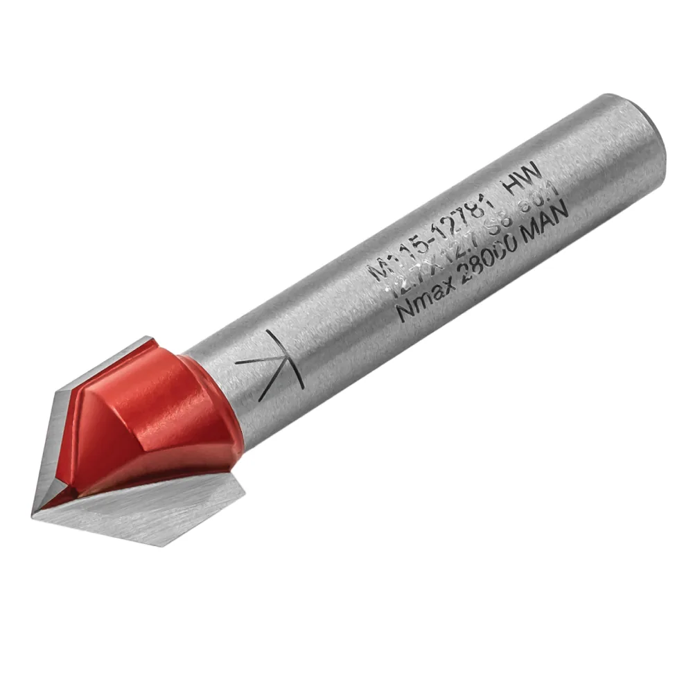 M115 V-Nutfräser - 90° D12,7x12,7 L53 S=8 HW -2