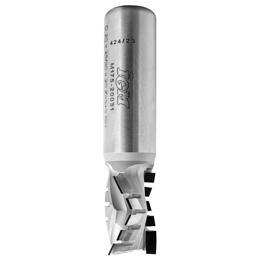 Diamantfräser Spiralfräser mit positiv Spirale Z3 - D20x55 L120 S=20x50 H4-1 Diamantfräser Spiralfräser mit positiv Spirale Z3 - D20x55 L120 S=20x50 H4 -1