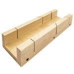 M971 Gehrungslade profi, Massivholz - 400x160x50 mm -1