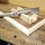 M971 Gehrungslade profi, Massivholz - 300x65x38mm -5