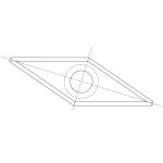 RSS-CB rautenförmiges Messer - 27x10x2,5 HW -1