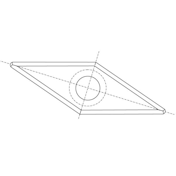 RSS-CB rautenförmiges Messer - 27x10x2,5 HW -1