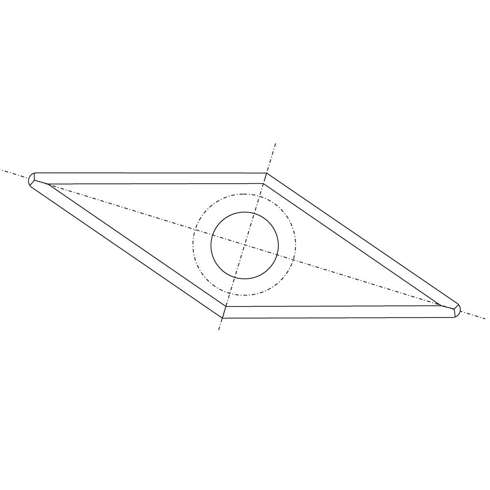 RSS-CB rautenförmiges Messer - 27x10x2,5 HW-1 RSS-CB rautenförmiges Messer - 27x10x2,5 HW -1