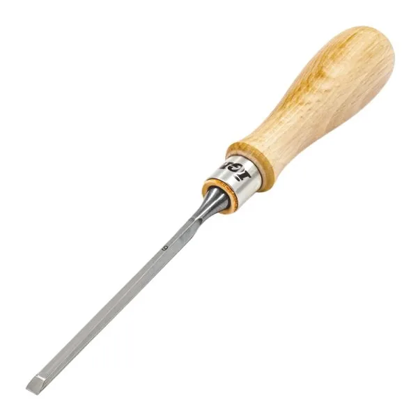 Flachholzmeißel mit Hainbuche-Griff - 6 mm -1
