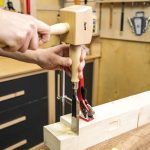 Flachholzmeißel mit Hainbuche-Griff - 8 mm -9