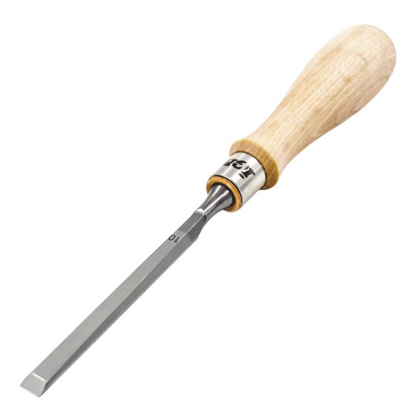 Flachholzmeißel mit Hainbuche-Griff - 10 mm -1