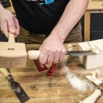 Flachholzmeißel mit Hainbuche-Griff - 30 mm -5