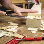 Flachholzmeißel mit Hainbuche-Griff - 30 mm -8