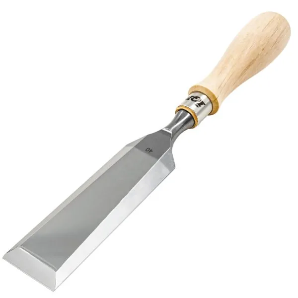 Flachholzmeißel mit Hainbuche-Griff - 40 mm -1