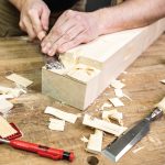 Flachholzmeißel mit Hainbuche-Griff - 40 mm -7