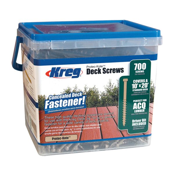 Kreg Protec-Kote Terrassenschrauben, set 700 Stücke, 51 mm -1