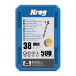 Kreg Verzinkt Maxi-Loc Pocket-Hole Schrauben - 38 mm, grobgewinde, 500 Stück -1