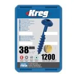 Kreg Blue-kote Maxi-Loc Pocket-Hole Schrauben - 38 mm, grobgewinde, 1200 Stück -1