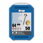 Kreg Verzinkt Maxi-Loc Pocket-Hole Schrauben - 64 mm, grobgewinde, 50 Stück -1