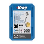 Kreg Verzinkt Maxi-Loc Pocket-Hole Schrauben - 38 mm, feingewinde, 500 Stück -1