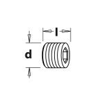 Schraube M6x5 imbus 913 black (set 5pcs) Typ:3 -2