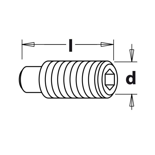Schraube STEI Pin - M6x8mm -2