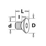 Schraube TSPEI - M6x8x10 D9 -2