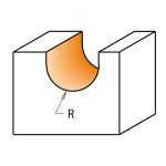 199 Hohlkehlfräser mit positiven Spiralschneiden HWM Z2 - D3,18x12,7 L50,8 S=6,35 -2