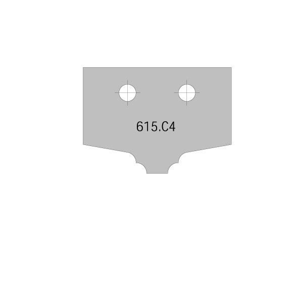 Profilmesser C4 HWM für Fräserkörper C615 -1