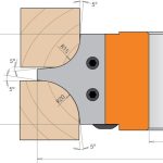 CMT Messer für C694003 - Messerpaar R=12+18mm -1