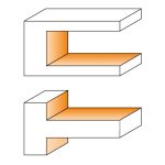 CMT 2-teilige Messerköpfersets für verstellbare Nuten MAN - D150x14-28 d35 Z2+2 V2+2 ALU -2
