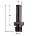 Mitnehmerschaft - S=12mm, M12x1 -2