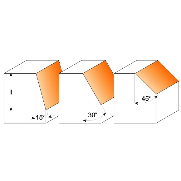 CMT C905 Fasenfräser - 40° D25x8 L41 S=8 HW -3