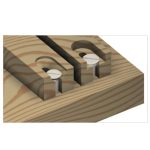 CMT C913 Schraubenschlitzfräser für Senkkopfschrauben - D11,1x20,6 d4,36x12,7 S=8mm HW -4